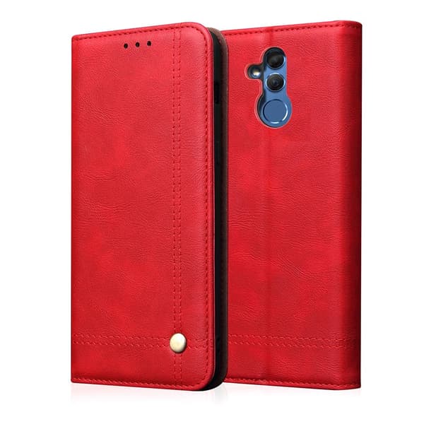 Huawei Mate 20 Lite - Stilsäkert Plånboksfodral (LEMAN) Röd Röd, Röd