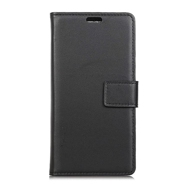 Wallet Stand Flip Leather Phone Case for Sony Xperia 10 Plus - Black