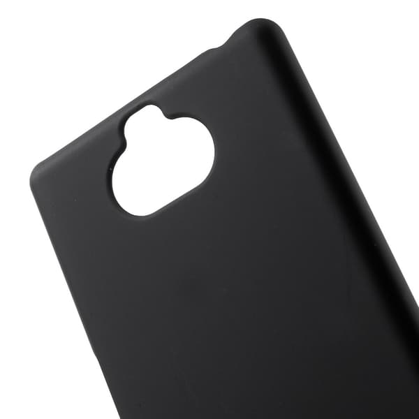 Rubberized Hard Plastic Case for Sony Xperia 10 Plus - Black