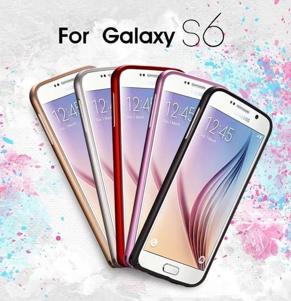 Samsung Galaxy S6 Aluminium Bumper Rosa