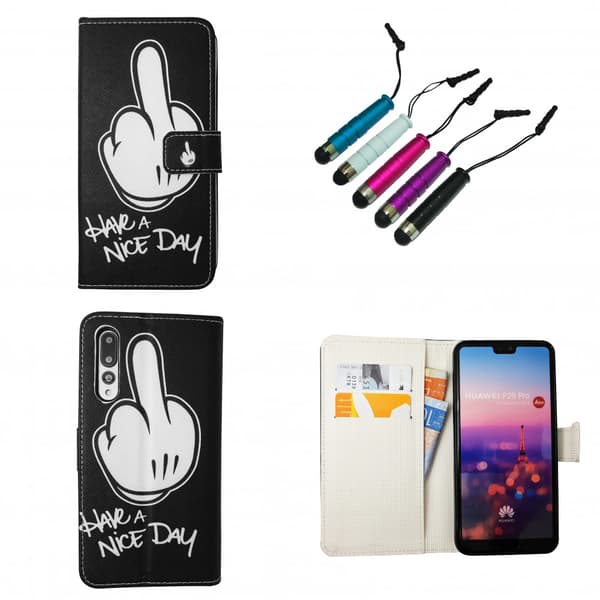 Huawei P20 Pro - PU Leather Wallet Case + Touch
