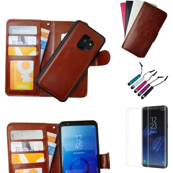 Comfort & Protection Galaxy S9 - Leather & Magnetic! White