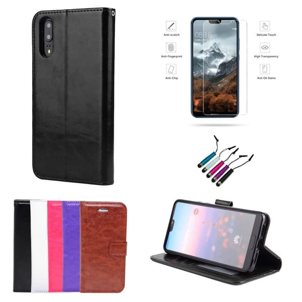 Huawei P20 Pro - Wallet Case + Screen protection and Touch