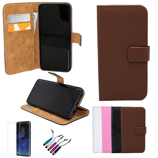 Samsung Galaxy J6 Plus - PU Leather Wallet Case Brown