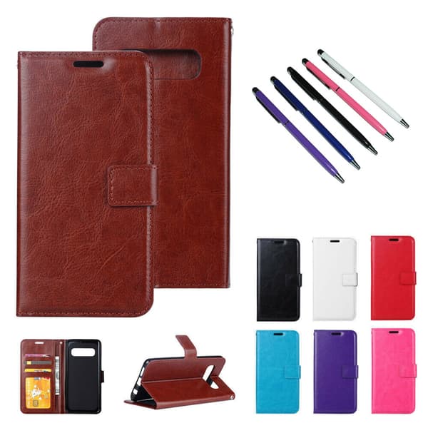 Samsung Galaxy S10e - PU Leather Wallet Case Black