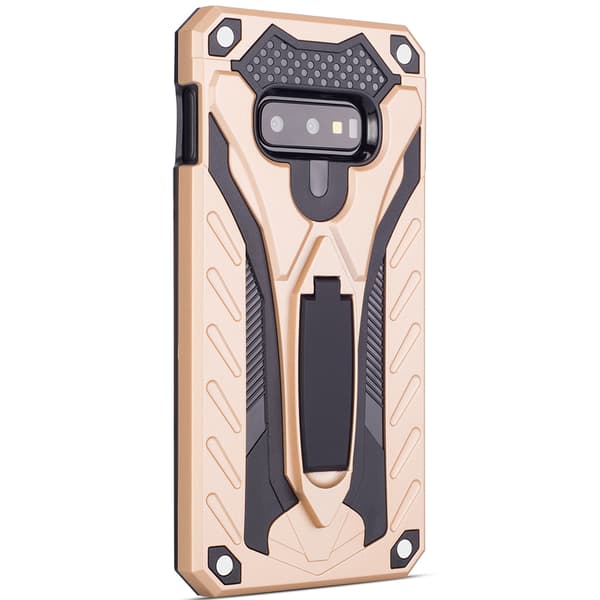 Samsung Galaxy S10e - Skyddande Knight Skal Guld