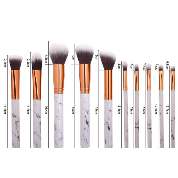 Sminkborstset i 10 delar (Patie-Minerals)