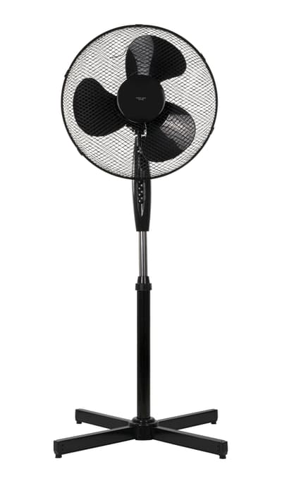 NORDIC HOME CULTURE Golvfläkt, 410 mm, tre hastigheter - Svart