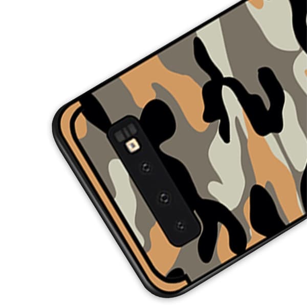 NXE Camouflage Pattern TPU Mobile Phone Case Samsung Galaxy S10 Plus - Yellow