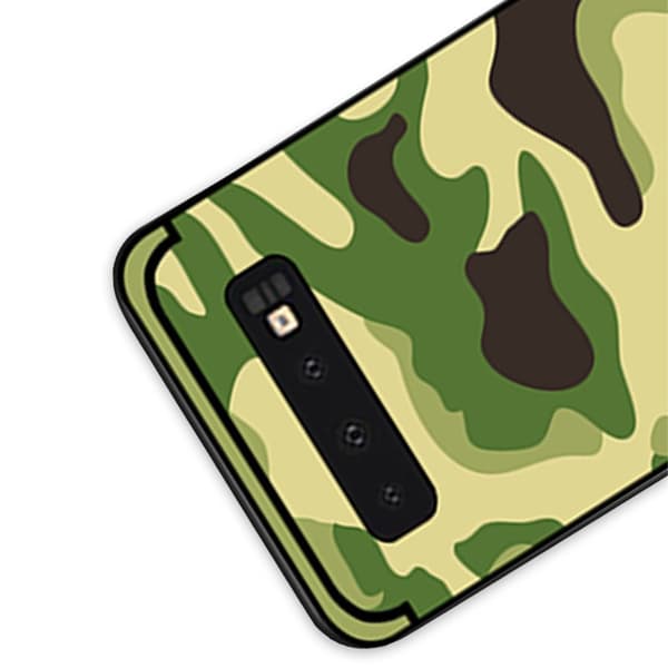 NXE Camouflage Pattern TPU Phone Case Samsung Galaxy S10 Plus - Light Green