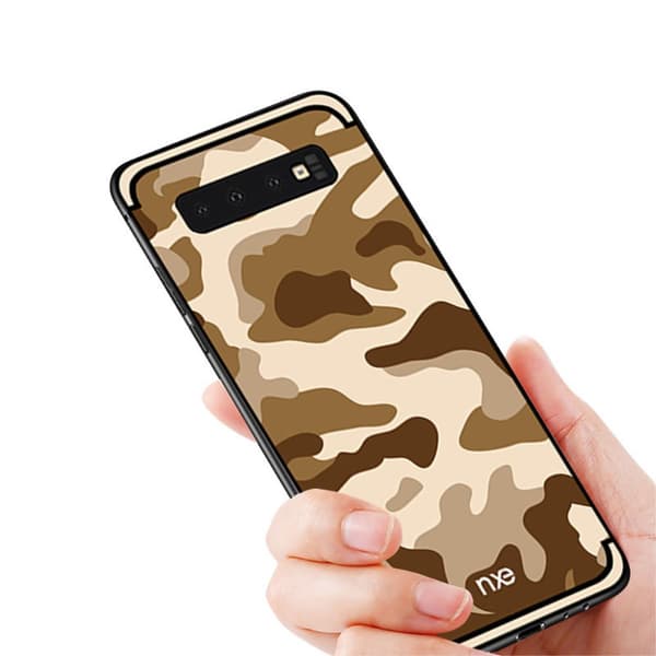 NXE Samsung Galaxy S10 TPU-Skal - Kamouflage - Khaki