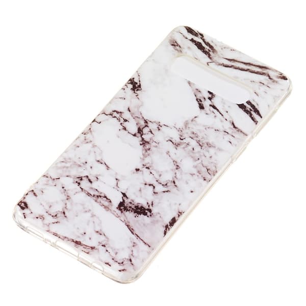 Marble Pattern IMD TPU Soft Back Case for Samsung Galaxy S10 - Style J