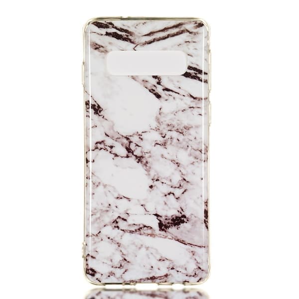 Marble Pattern IMD TPU Soft Back Case for Samsung Galaxy S10 - Style J