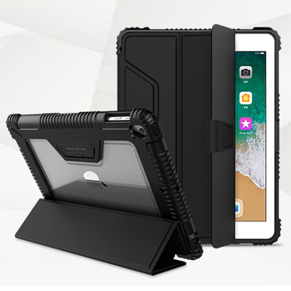 NILLKIN Bumper Leather Cover Smart Case for iPad 9.7-inch (2018)