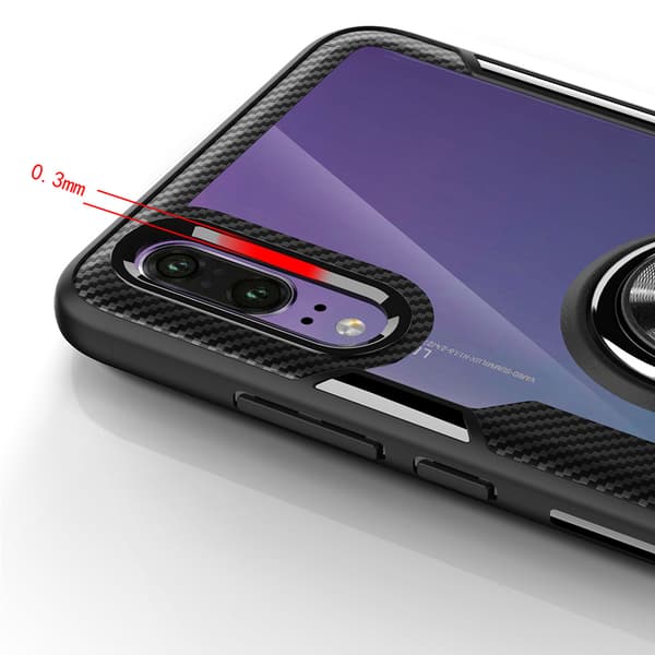 Praktiskt Skal med Ringh�llare (NANO) - Huawei P20