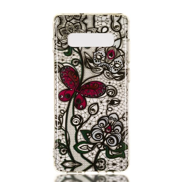 MTK Samsung Galaxy S10+ TPU - Red Butterfly