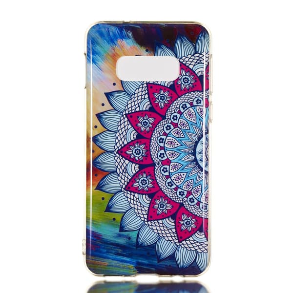 Luminous Glow Pattern Printing TPU Case for Samsung Galaxy S10e - Colorized Mandala Pattern