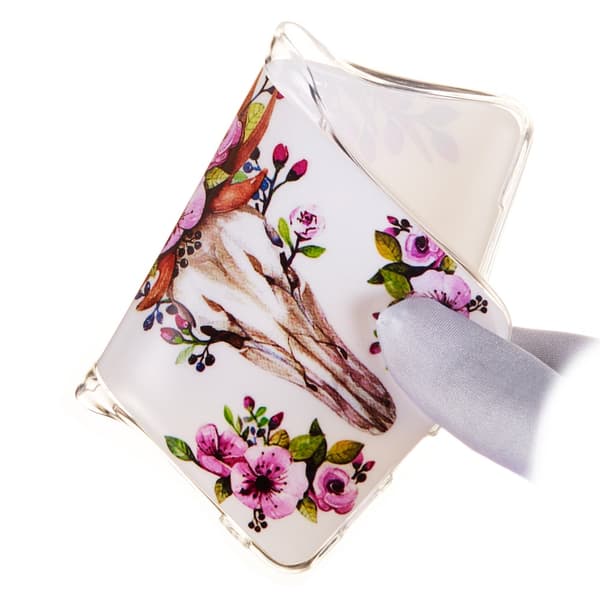 Luminous Glow Pattern Printing TPU Case for Samsung Galaxy S10e - Flowered Elk
