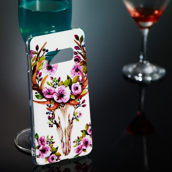 Luminous Glow Pattern Printing TPU Case for Samsung Galaxy S10e - Flowered Elk