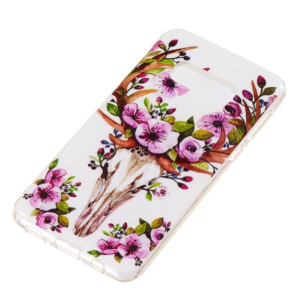 Luminous Glow Pattern Printing TPU Case for Samsung Galaxy S10e - Flowered Elk