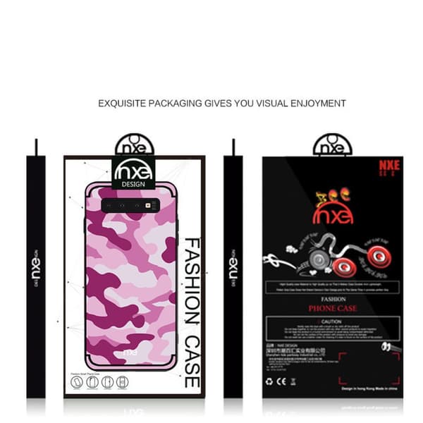 NXE Camouflage Pattern TPU Mobile Phone Case Samsung Galaxy S10 Plus - Rose