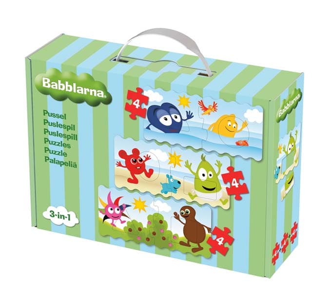 Babblarna Babypussel 3 x 4 bitar