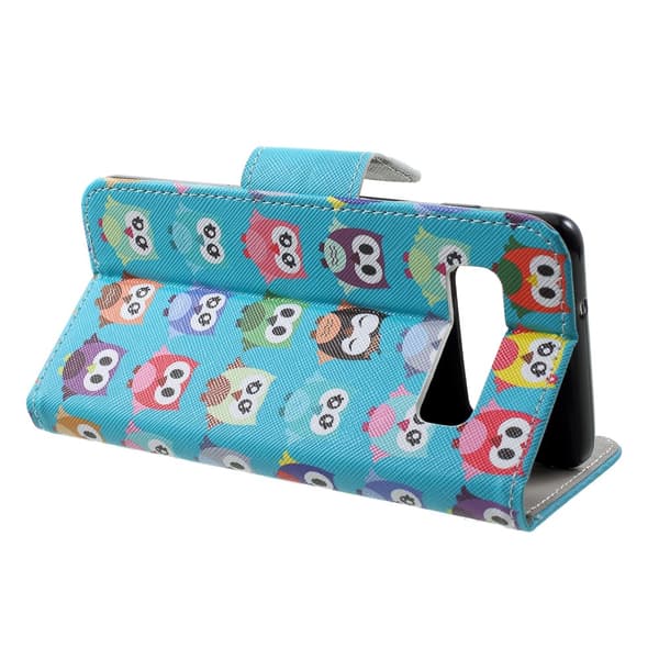 Pattern Wallet Case Samsung Galaxy S10 Plus - Multiple Owls