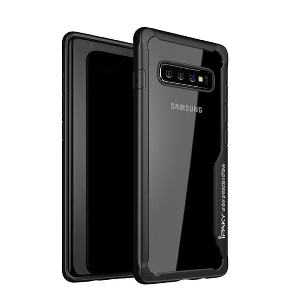 IPAKY PC TPU Hybrid Case Samsung Galaxy S10 Plus - Black