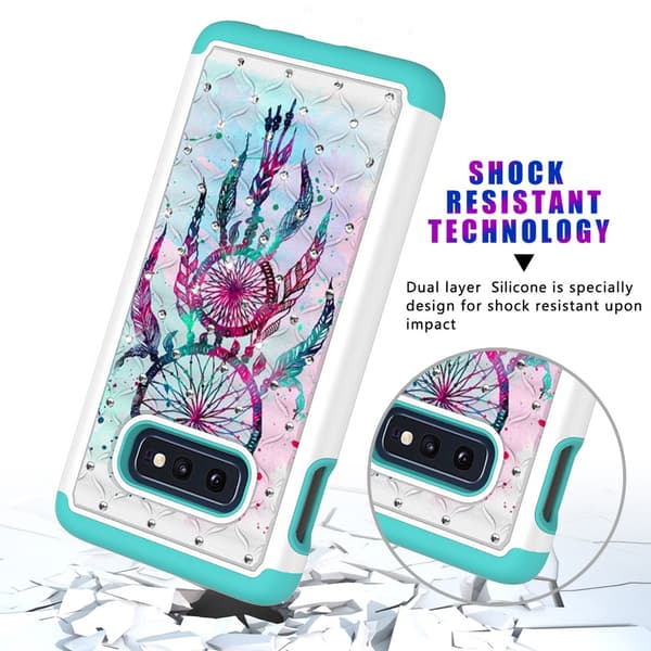 Samsung Galaxy S10e Pattern PC TPU Phone Shell - Mandala Flower