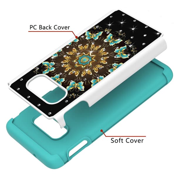 Samsung Galaxy S10e Pattern PC TPU Phone Shell - Pretty Butterflies