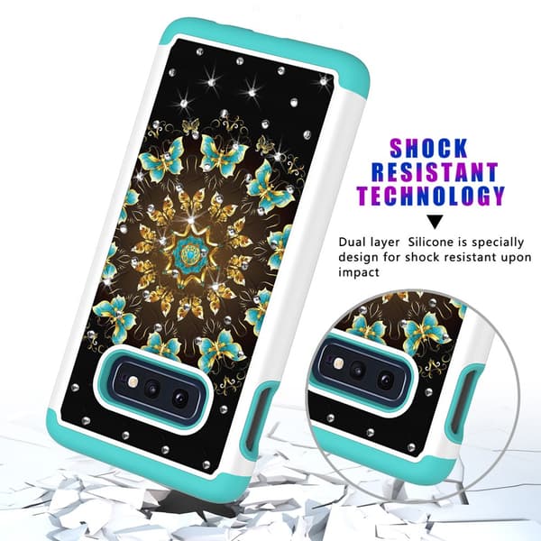Samsung Galaxy S10e Pattern PC TPU Phone Shell - Pretty Butterflies