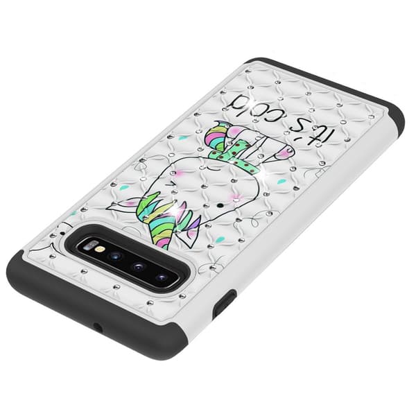 Samsung Galaxy S10+ Pattern PC TPU Phone Shell - Unicorn