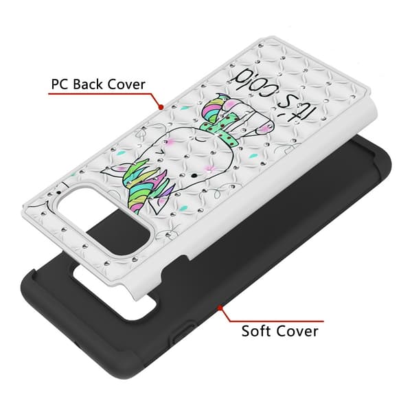 Samsung Galaxy S10+ Pattern PC TPU Phone Shell - Unicorn