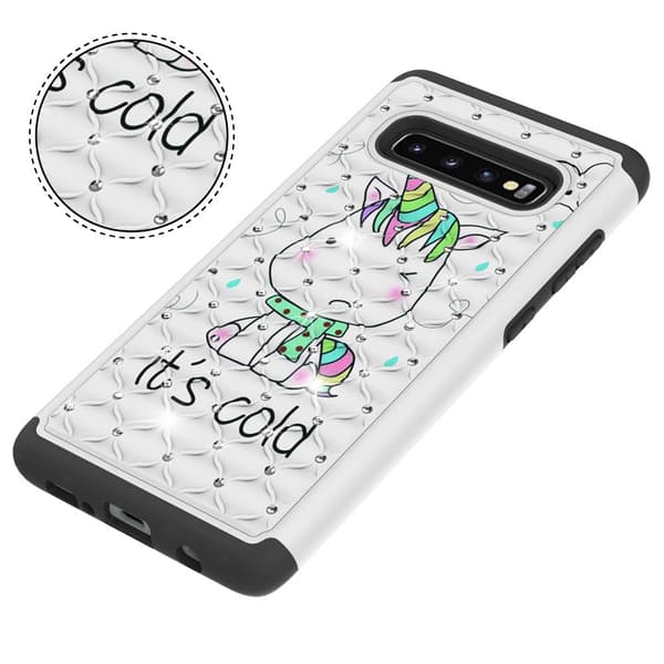 Samsung Galaxy S10+ Pattern PC TPU Phone Shell - Unicorn
