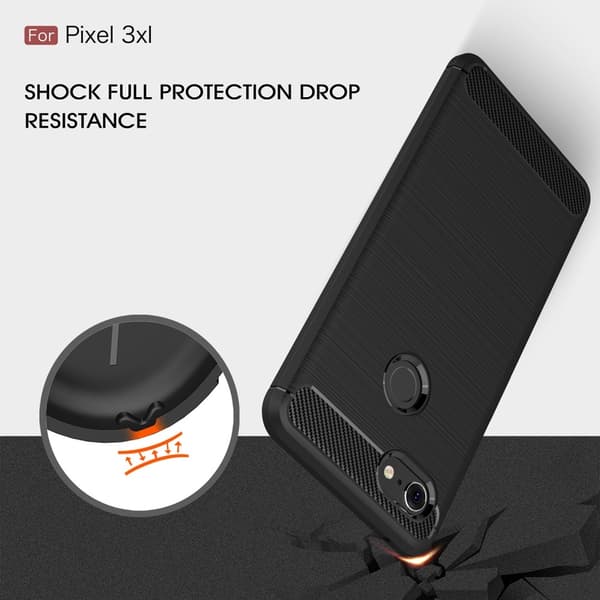 Google Pixel 3 XL Anti Shock Carbon Stöttålig Skal