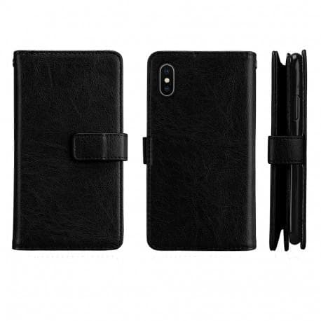 iPhone X Practical Wallet Case 2i1 med 11-rums løkke