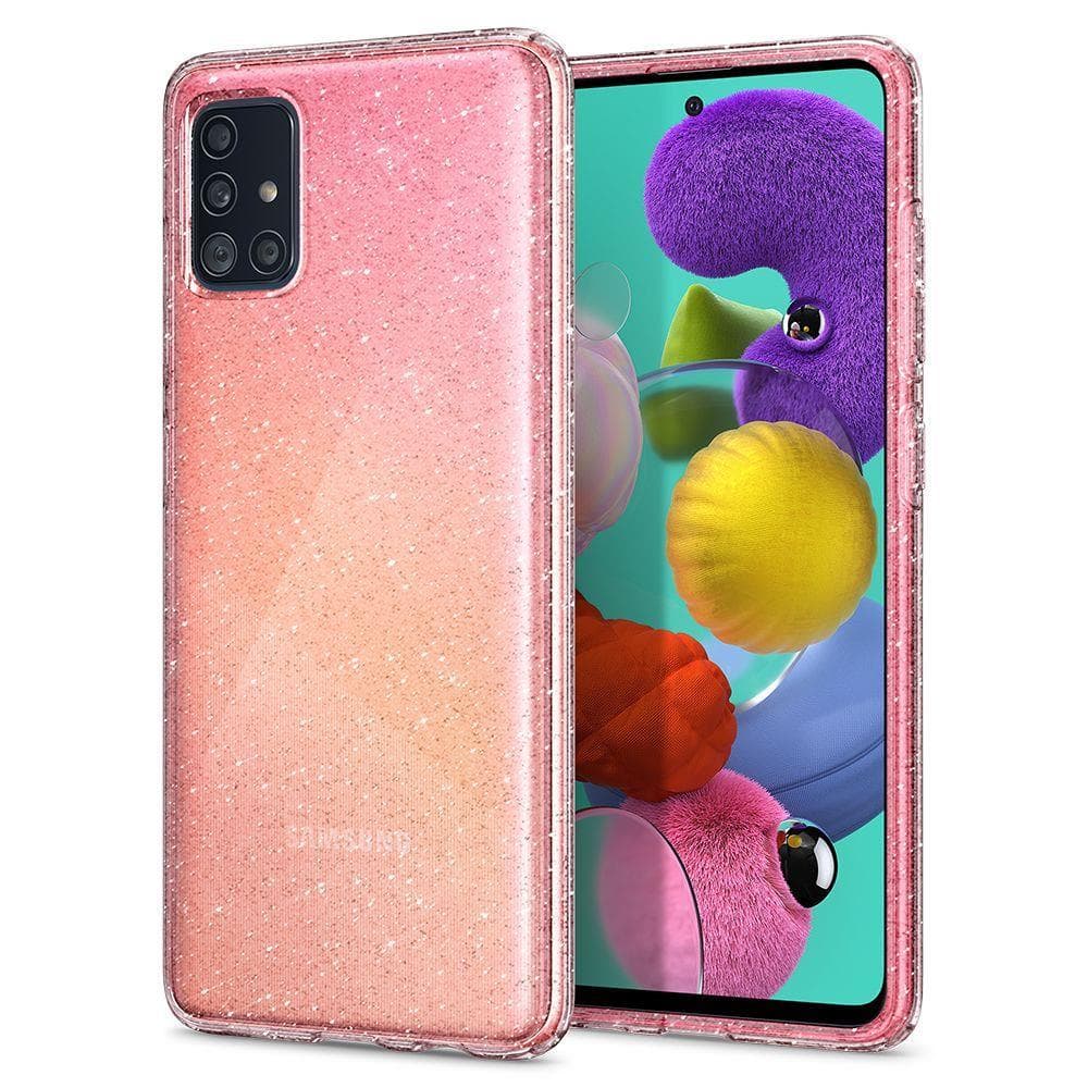 Samsung Galaxy A71 Suojakuori Liquid Crystal Glitter Crystal Quartz
