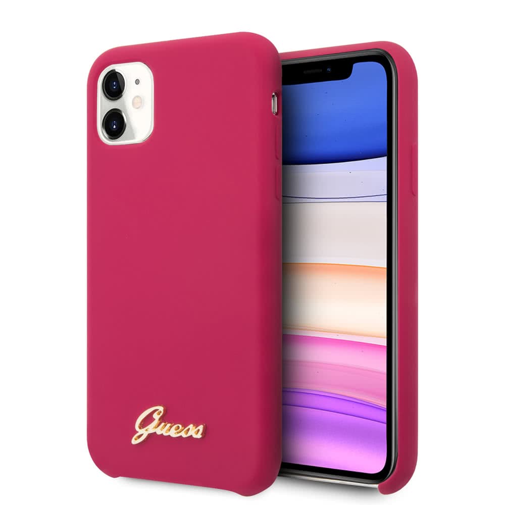 iPhone 11 Suojakuori Silikoniii Cover Vintage Punainen