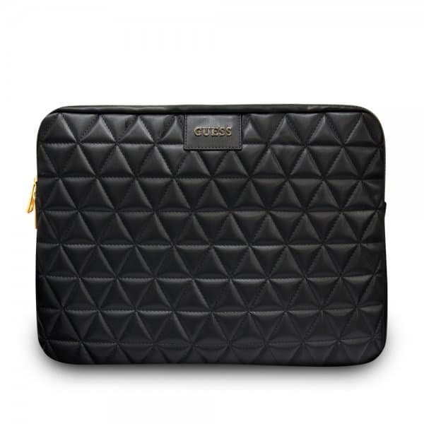 MacBook Sleeve 13 tum Quilted Musta