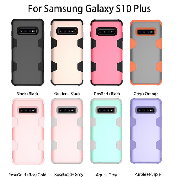 Samsung S10 Plus - Elegant och Skyddande Skal "Rugged Robot"