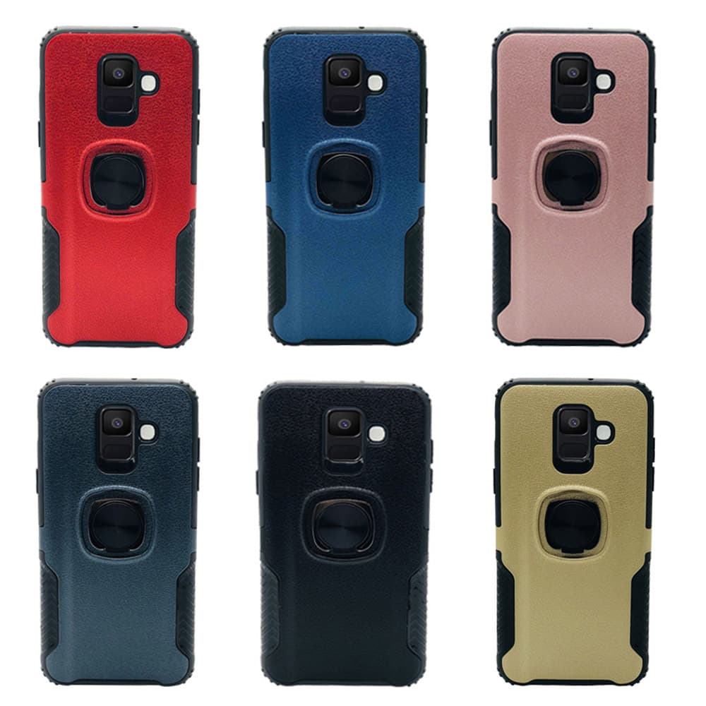 Praktiskt Skal med Ringhållare (LEMAN) - Samsung Galaxy A6 2018