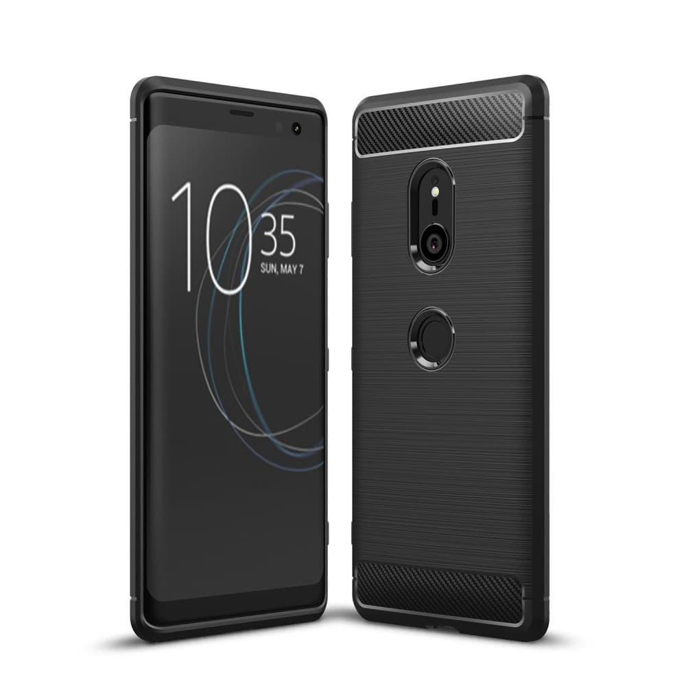 Sony Xperia XZ3 Anti Shock Carbon Stöttålig Skal - Svart