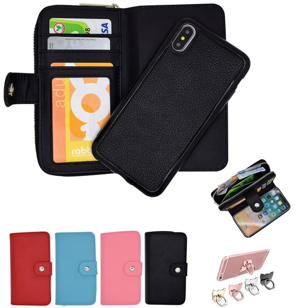 iPhone XR - PU Leather Wallet Case