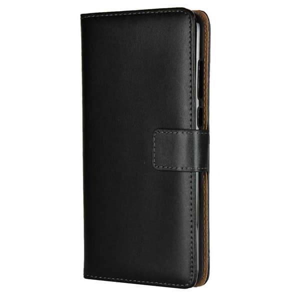SKALO Sony Xperia 1 Plånboksfodral Äkta Skinn