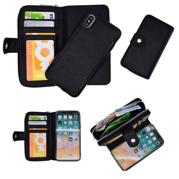 iPhone XR - PU Leather Wallet Case