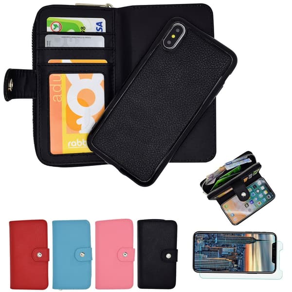 iPhone XR - PU Leather Wallet Case