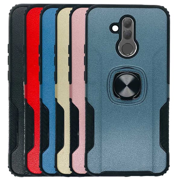 Exklusivt (LEMAN) Skal med Ringhållare - Huawei Mate 20 Lite