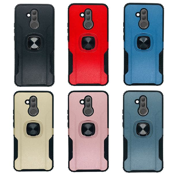 Exklusivt (LEMAN) Skal med Ringhållare - Huawei Mate 20 Lite