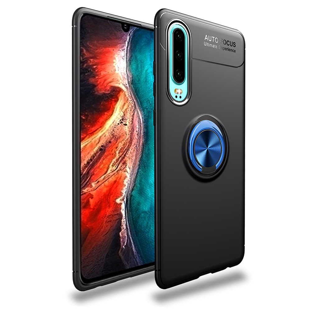 Elegant Smart Skal med Ringhållare AUTO FOCUS - Huawei P30