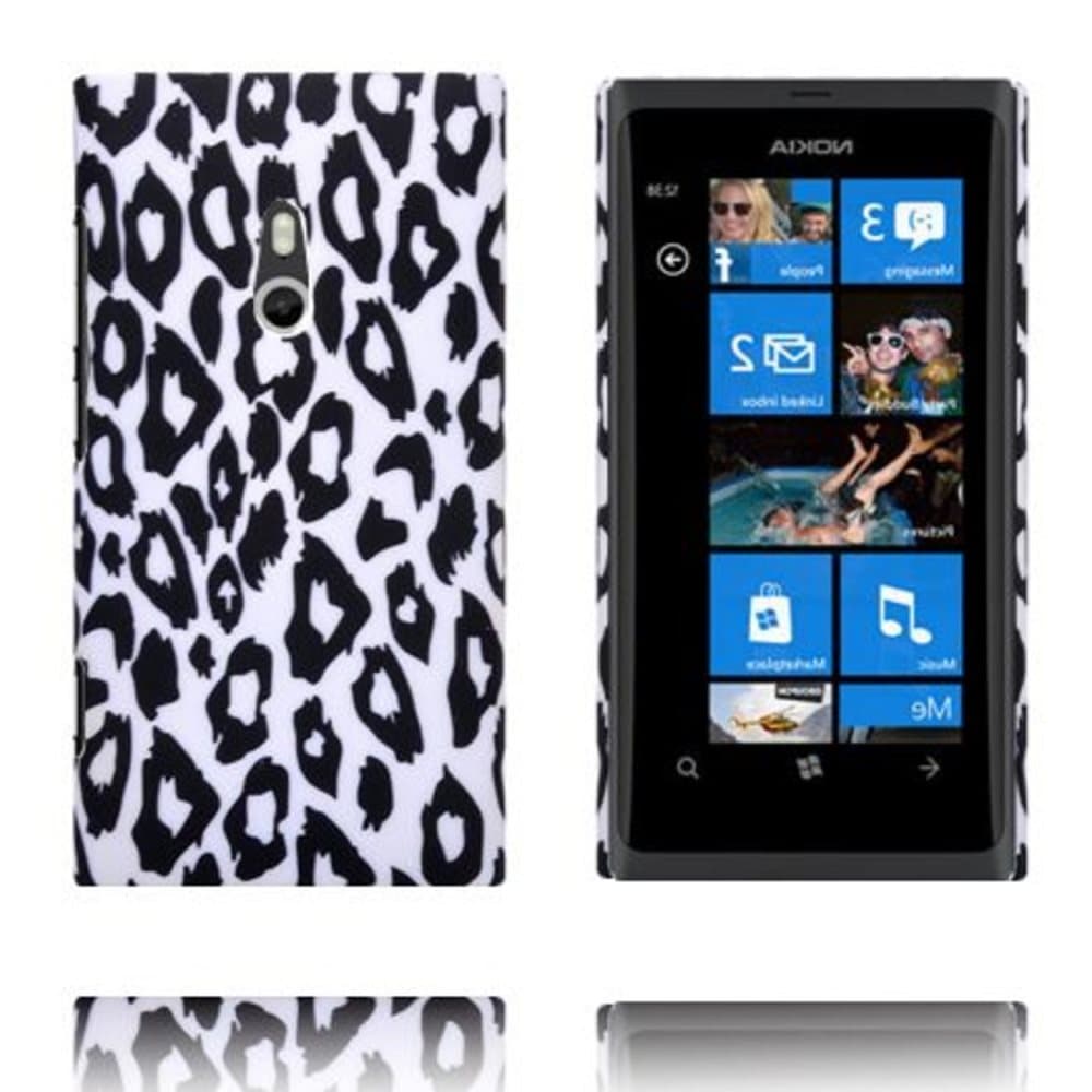 Safari Fashion (Valkoinen Leopardi) Nokia Lumia 800 Suojakuo